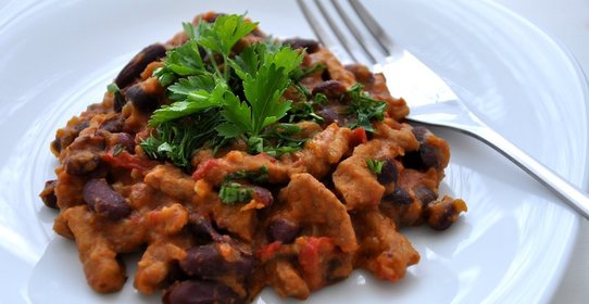 Свинина с фасолью