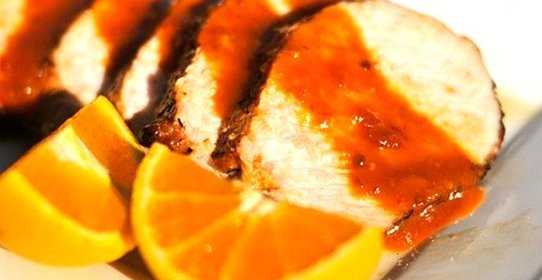 Запеченная свинина с апельсинами