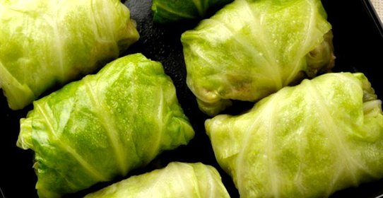 Голубцы с фруктами и сметаной