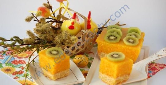 Апельсиновый Мазурек с лимоном