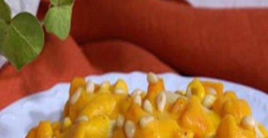 Пенне с морковным соусом