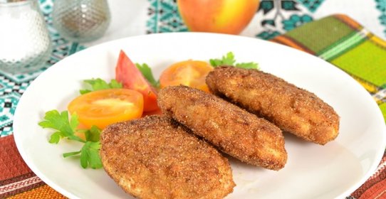 Куриные котлеты с творогом и яблоком