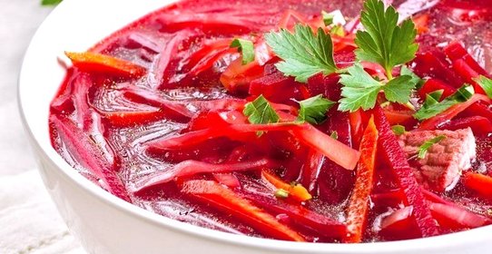 Борщ на говяжей грудинке