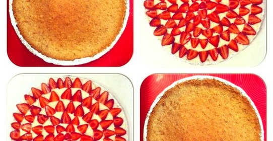 Десерт с клубникой и маскарпоне