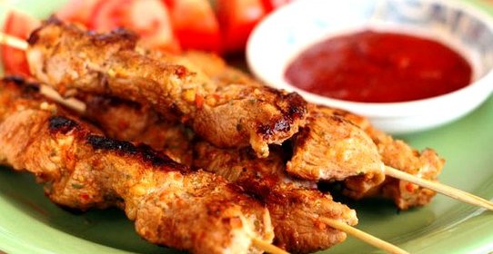 Шашлык из индейки в имбирном соусе