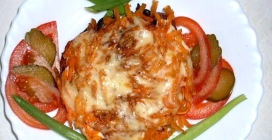 Отбивные с корейской морковью