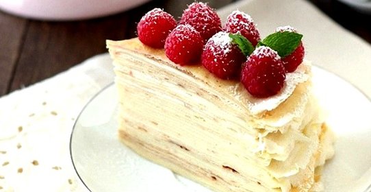 Блинный торт с заварным кремом