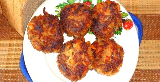 Мясные котлеты с фасолью
