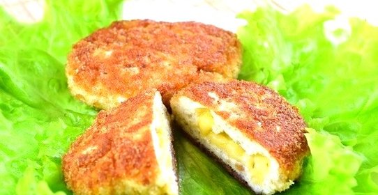 Котлеты из фарша с сыром