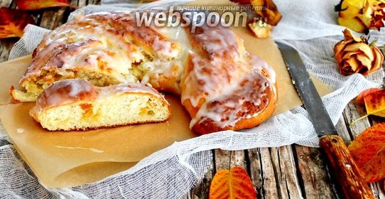 Творожная коса с цукатами и марципаном