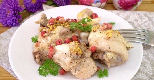 Мясо со смородиной