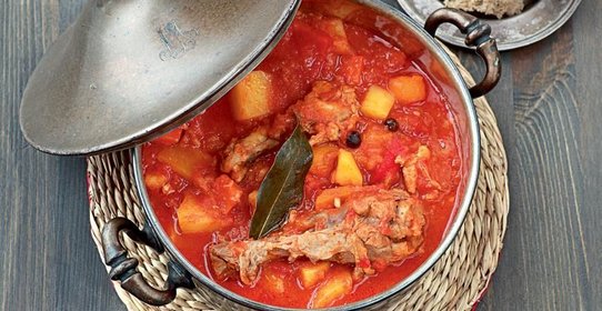 Гуляш из цесарки