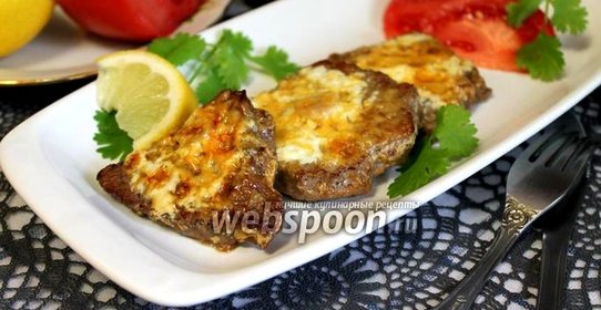 Отбивные из говядины в сметане