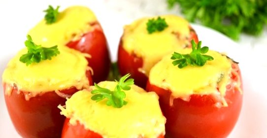 Помидоры, фаршированные мясом и рисом