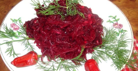 Острый свекольный салат