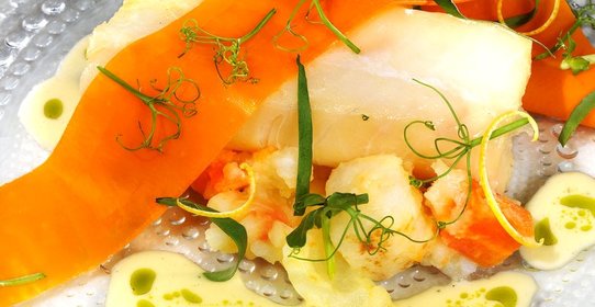 Припущенная треска с горчицей