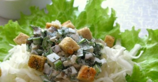 Салат из капусты с необычной заправкой
