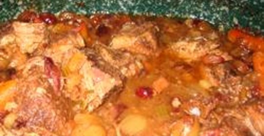 Антрекот с клюквой