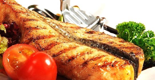 Лосось на сковороде-гриль
