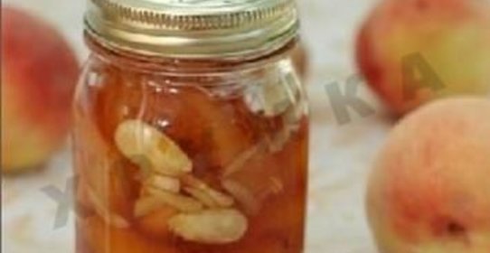 Варенье из персиков с миндалём