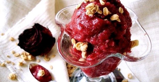 Брусничный сорбет