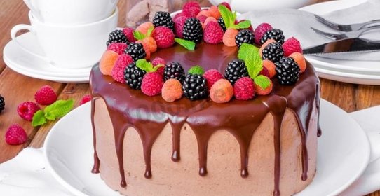 Торт бисквит Шоколад на кипятке