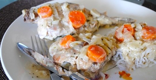 Кролик в горчичном соусе