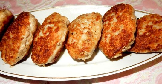 Котлеты свиные с добавление манки