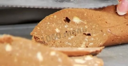 Колбаска из печенья со сгущенкой