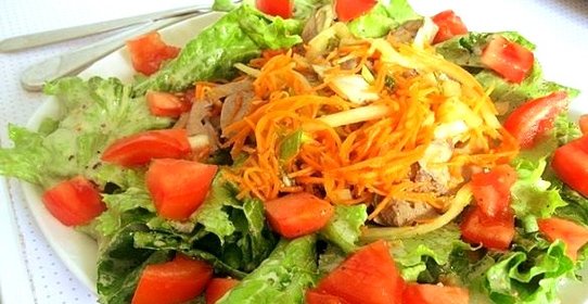 Салат из сердца