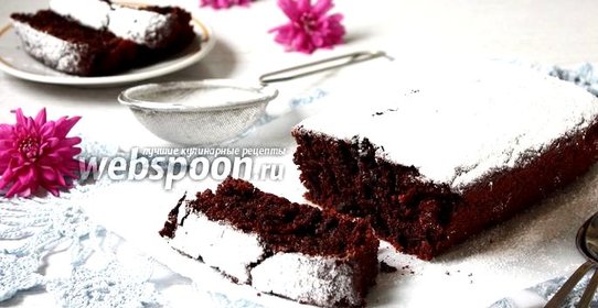 Постный шоколадный кекс