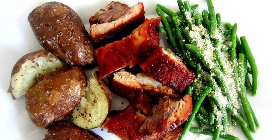 Мясо под соусом в духовке