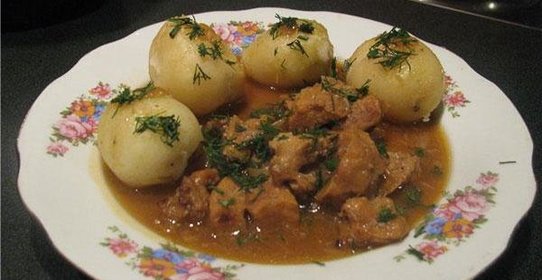 Тушеное вымя