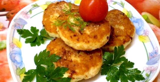 Куриные котлеты с пшеном