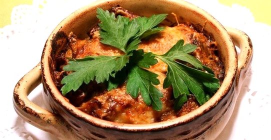 Печень в горшочках