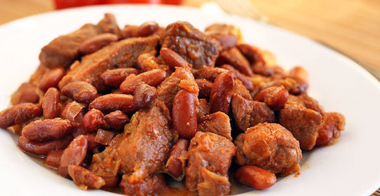 Свинина с фасолью