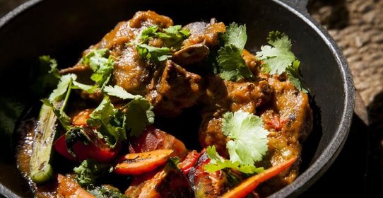 Седло барашка с овощами