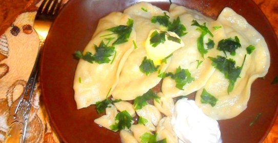 Вареники с картошкой и печенью