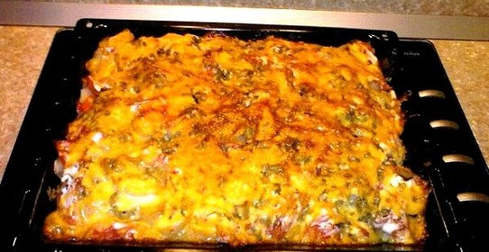 Мясо по-французски с солеными огурцами