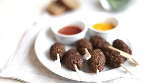 Котлеты из говядины с соусом табаско