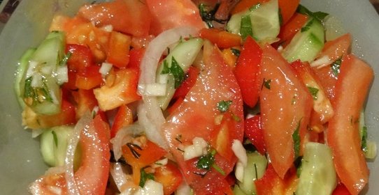 Cалат к шашлыку из свинины