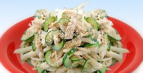 Корейский салат из курицы