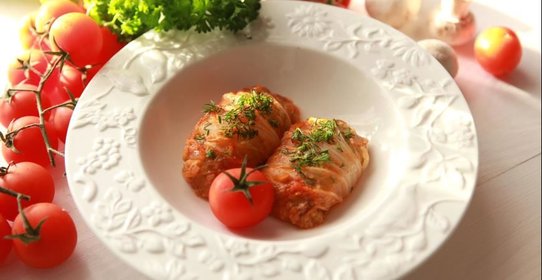 Грибные голубцы с булгуром