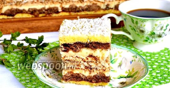 Песочный торт с безе