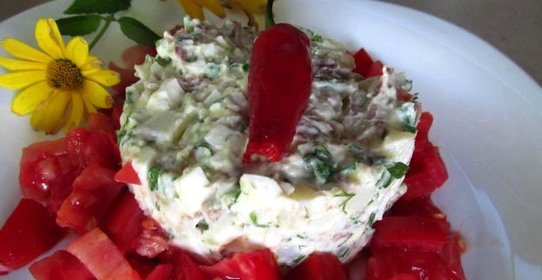 Салат мясной со свининой