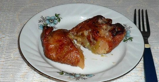 Фаршированная утиная шейка