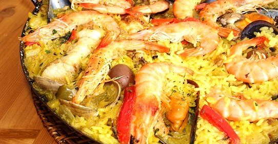 Паэлья с зелеными бобами