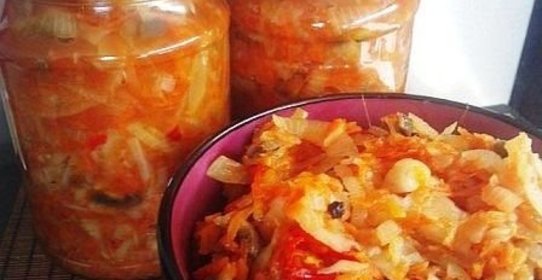 Вкусная солянка из капусты на зиму