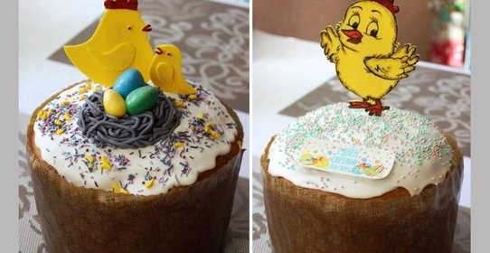 Пасхальный кулич с вяленой вишней и шоколадом