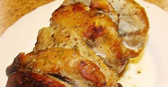 Жареное мясо на вертеле